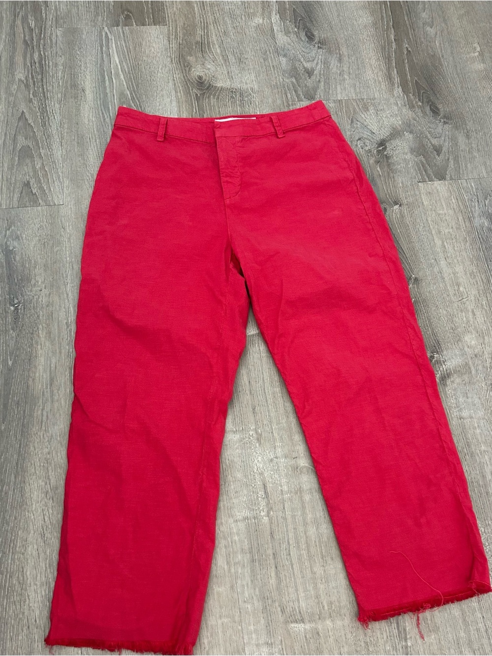 Frank & Eileen Bright Red Cotton Pants
